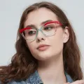 Ariana - Cat-eye Red Glasses for Women