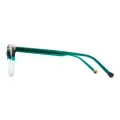 Lyric - Oval Green Glasses for Women