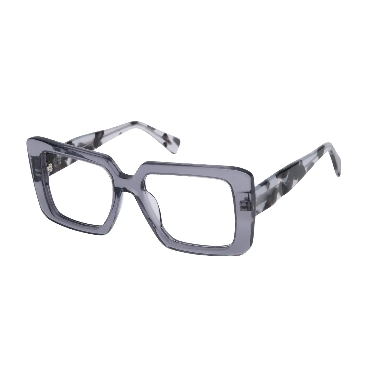 Figueroa - Square Gray Glasses for Women