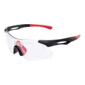 Abbly - Rectangle Black-Red Glasses for Men & Women