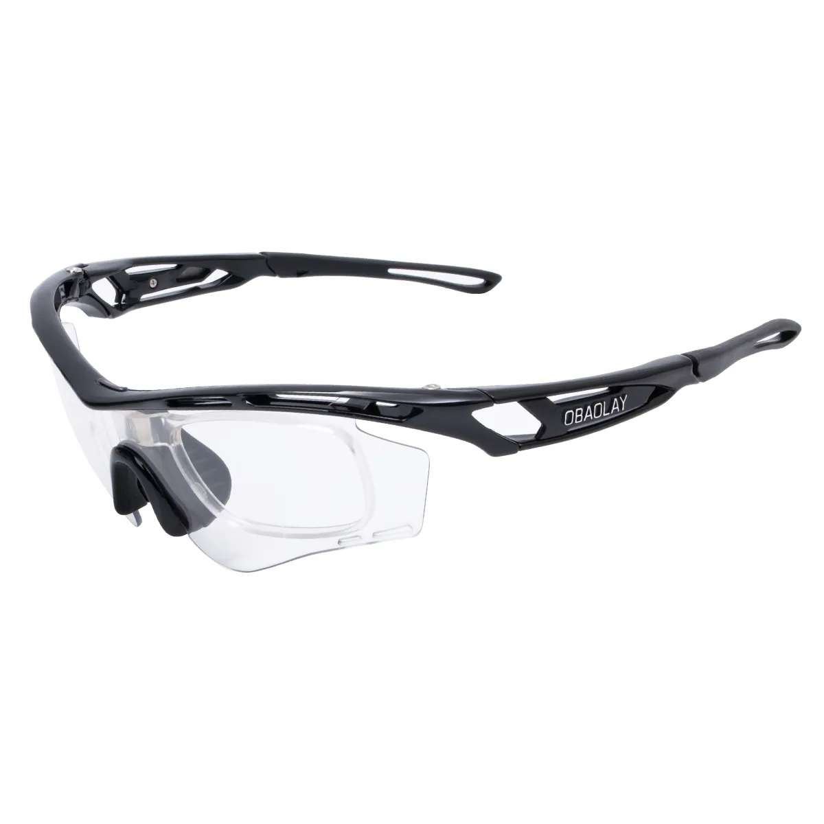 Ted - Half-Rim Black Glasses for Men & Women
