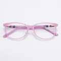 Blanca - Oval Pink Glasses for Women