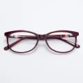 Blanca - Oval Brown Glasses for Women