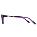 Dasha - Oval Purple Glasses for Women