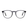 Girasol - Oval Gray Glasses for Men & Women