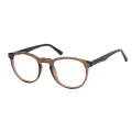 Girasol - Oval Brown Glasses for Men & Women