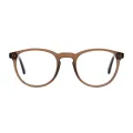 Girasol - Oval Brown Glasses for Men & Women