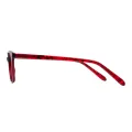 Tyla - Rectangle Red Glasses for Women