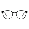 Johnathan - Round Black Glasses for Men & Women