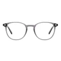 Johnathan - Round Gray Glasses for Men & Women