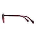 Elise - Cat-eye Purple-Red Glasses for Women