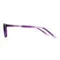 Maddie - Rectangle Purple Glasses for Men & Women