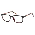 Maddie - Rectangle Brown Glasses for Men & Women