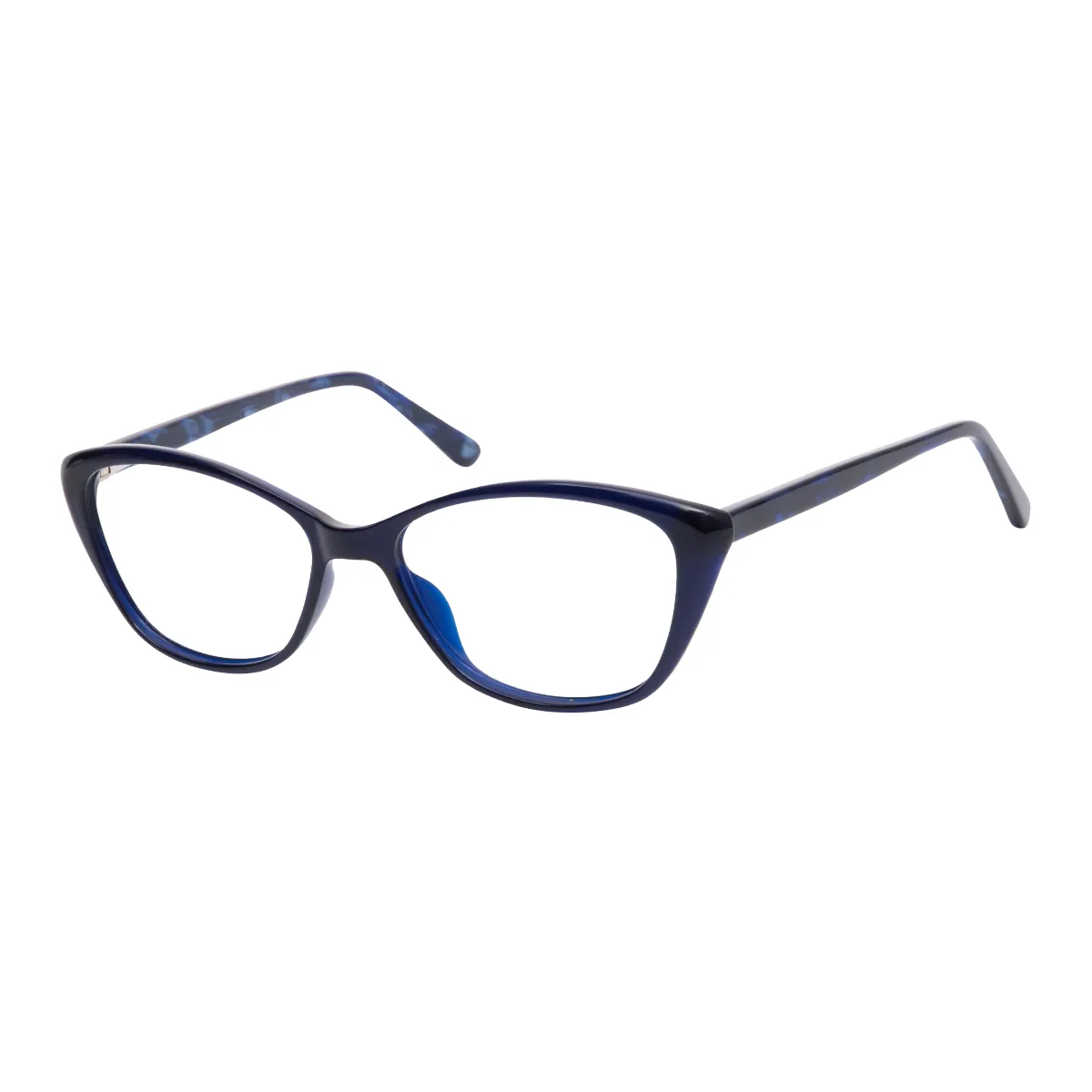 Pedro - Oval Blue Glasses for Women