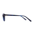 Pedro - Oval Blue Glasses for Women