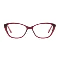 Pedro - Cat-eye Red Glasses for Men & Women