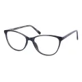 Luma - Oval Gray Glasses for Women