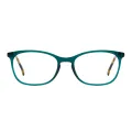 Christina - Oval Green Glasses for Women