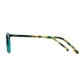 Christina - Oval Green Glasses for Women