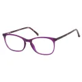 Christina - Oval Purple Glasses for Women
