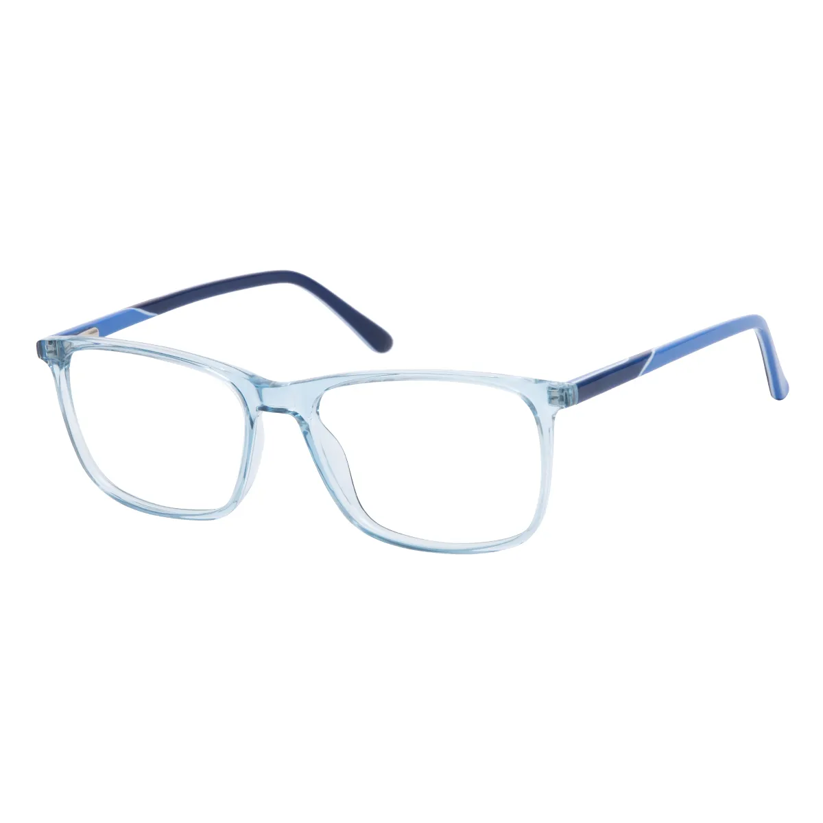Tella - Rectangle Blue Glasses for Men & Women