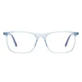 Tella - Rectangle Blue Glasses for Men & Women