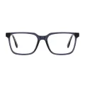 Poche - Rectangle Ash Purple Glasses for Men & Women