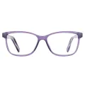 Shu - Square Purple Glasses for Men & Women