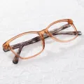 Shu - Square Orange Glasses for Men & Women