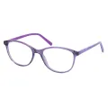 Beverly - Oval Purple Glasses for Women