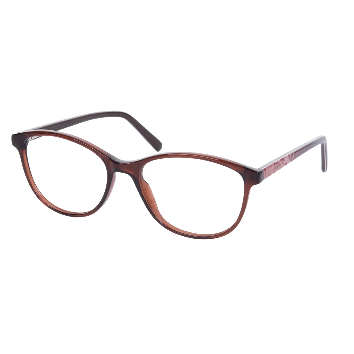 Beverly - Oval Brown Glasses for Women