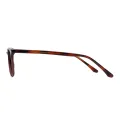 James - Rectangle Brown Glasses for Men & Women