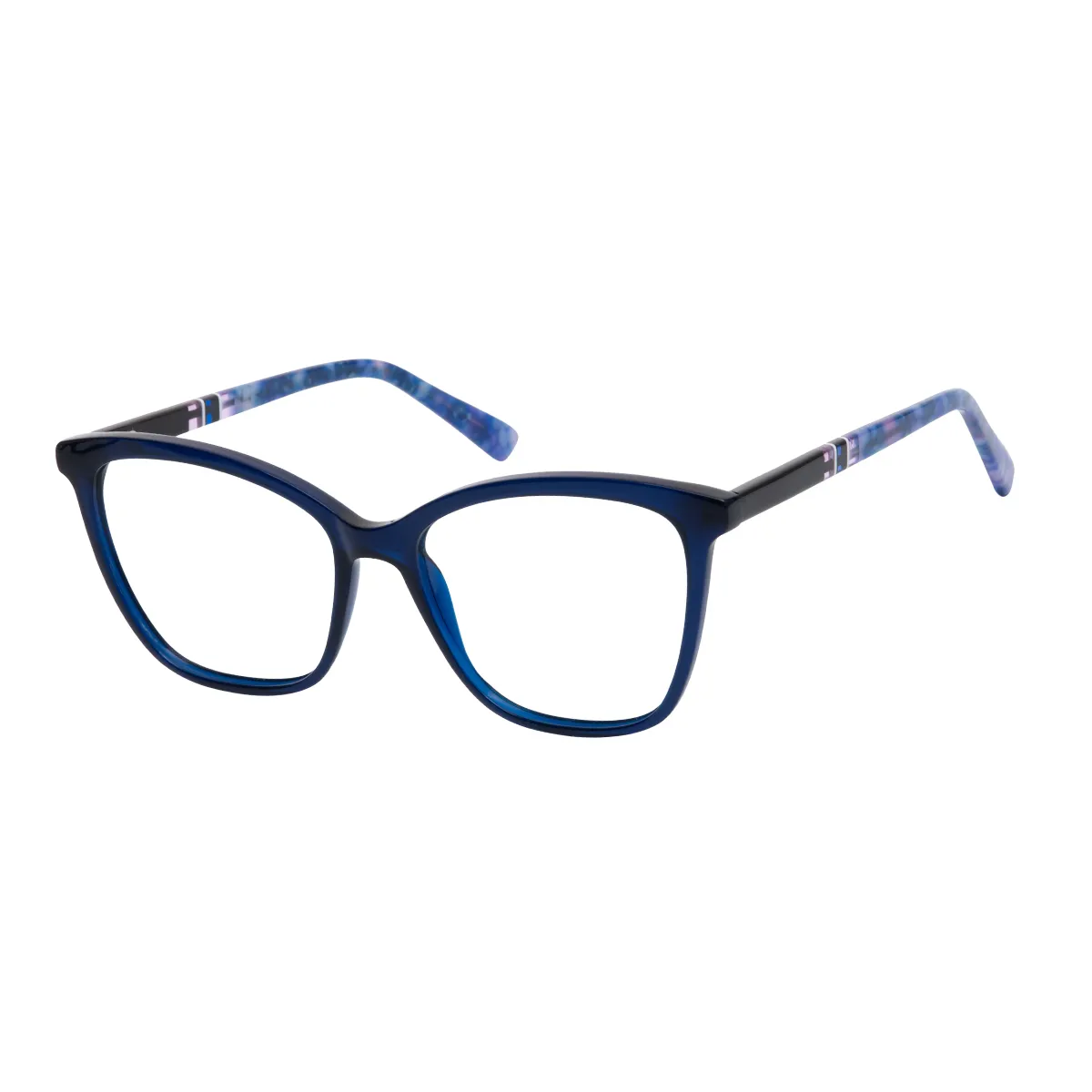 Everett - Square Blue Glasses for Women
