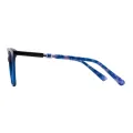 Everett - Square Blue Glasses for Women
