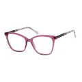 Everett - Square Translucent Pink Glasses for Women