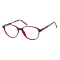 Sienna - Oval Red Glasses for Women