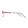 Sienna - Oval Pink Glasses for Women