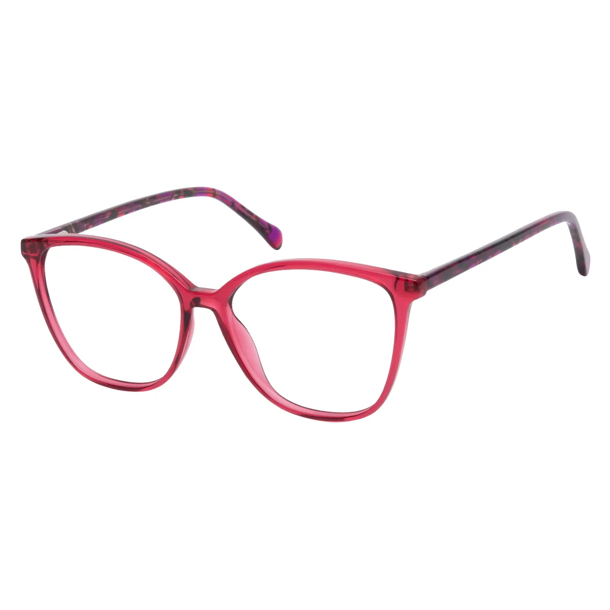 Sylvie - Square Red Glasses for Women
