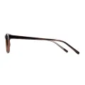 Esdras - Rectangle Brown Glasses for Men & Women