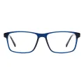 Esdras - Rectangle Blue Glasses for Men & Women