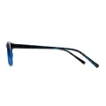 Esdras - Rectangle Blue Glasses for Men & Women