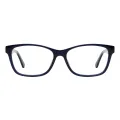 Rodrigo - Rectangle Blue-Tortoiseshell Glasses for Men