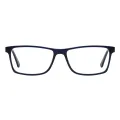 Ramiro - Rectangle Blue Glasses for Men