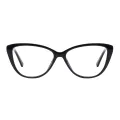 Kat - Oval Black Glasses for Women