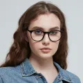 Tamara - Round Black Glasses for Women