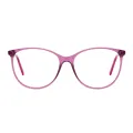 Vicky - Round Purple Glasses for Women