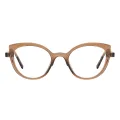 Cassie - Cat-eye Brown Glasses for Women