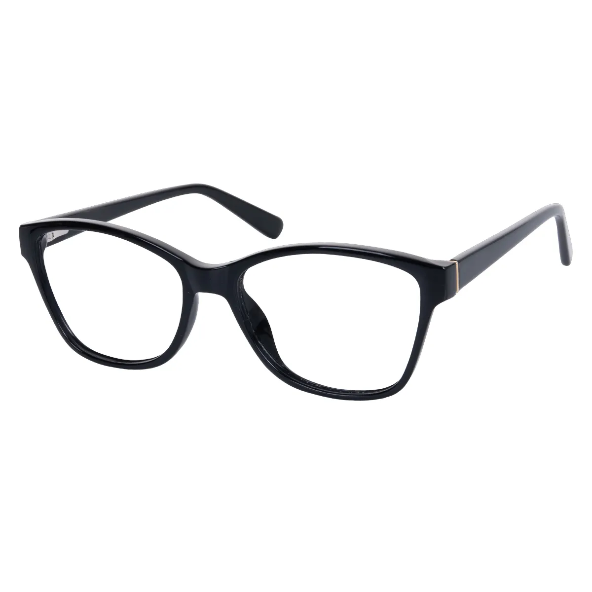 Nalon - Square Black Glasses for Women