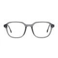 Bruno - Square Gray Glasses for Men