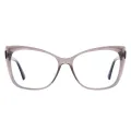 Mogi - Cat-eye Gray Glasses for Women